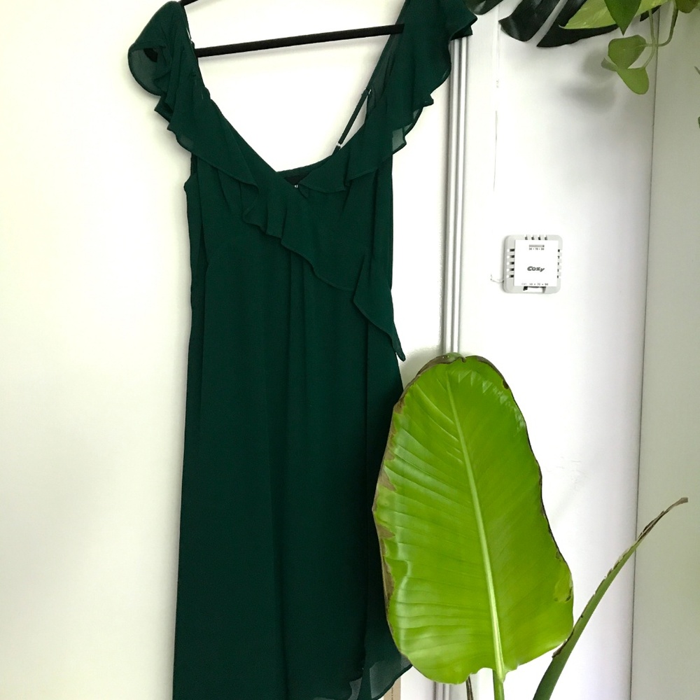Reformation Adora Dress Dark Green NWT Size 12 - Picture 4 of 8